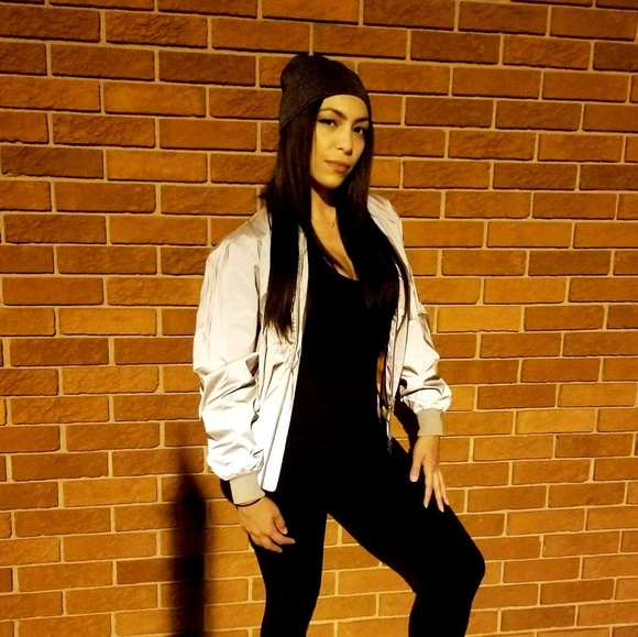 Dark Gray Reflective Beanie - Picture 4 of 5